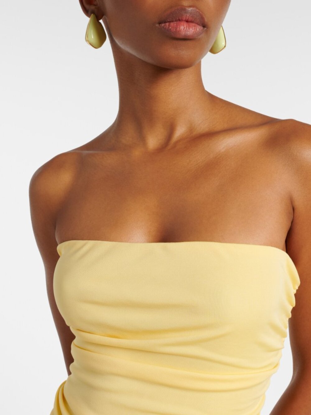 STAUD Strapless Yellow Maxi Dress - Picture 8 of 16